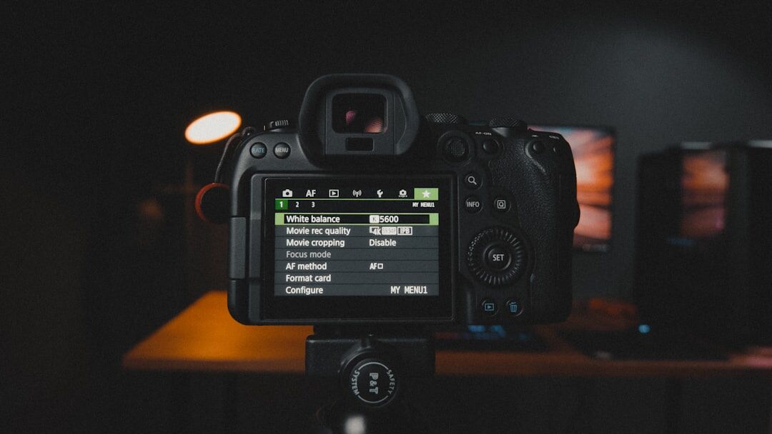 Professional camera settings and configuration