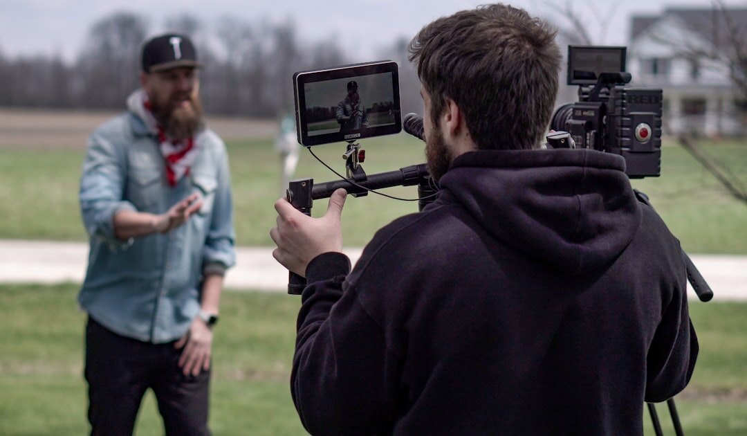 Video production training session with instructor and students